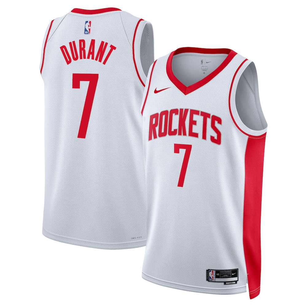 Houston Rockets Association Edition Swingman Jersey White Kevin Durant Unisex | RTJ13187