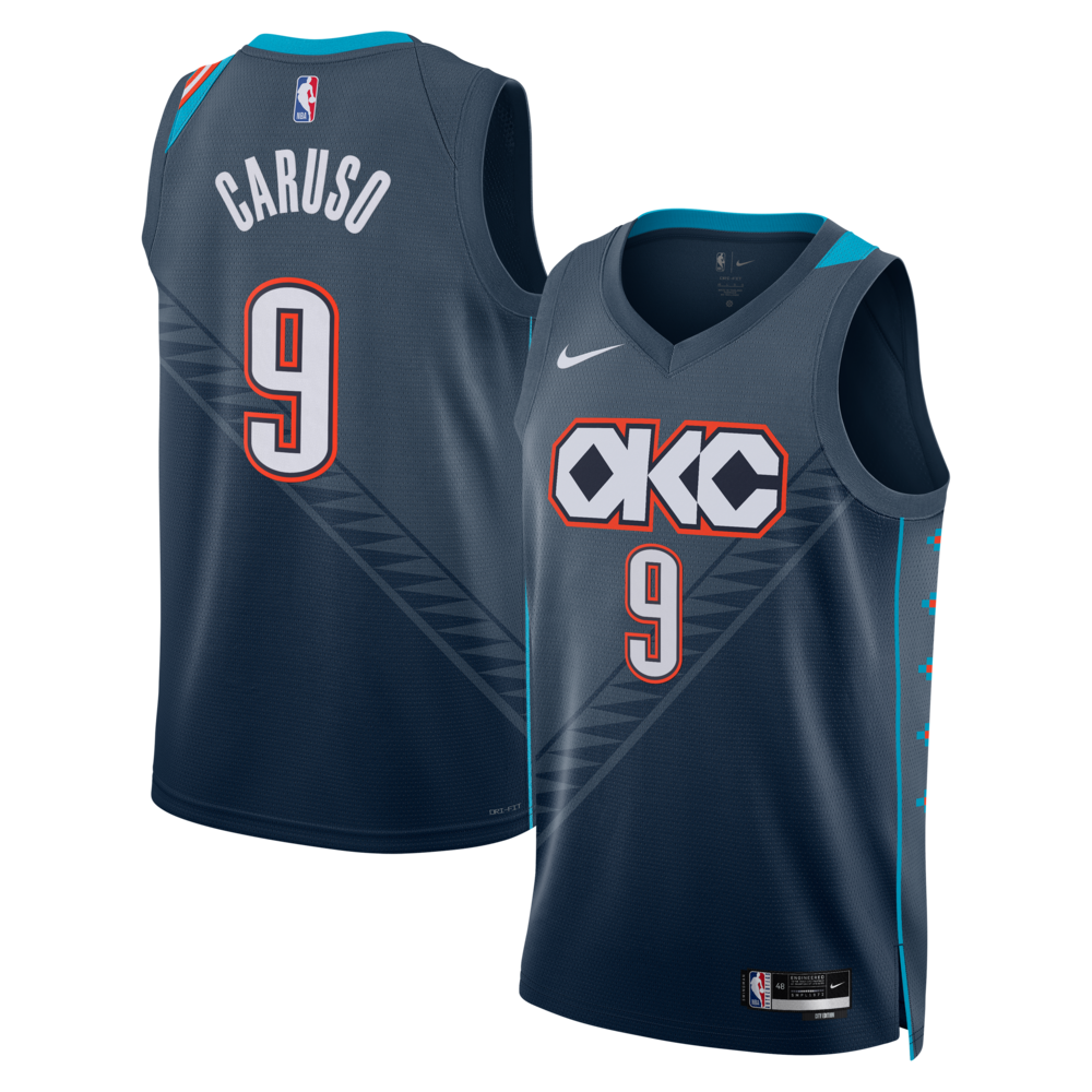Oklahoma City Thunder 202526 City Edition Swingman Jersey Gray Alex Caruso Unisex | RTJ13167