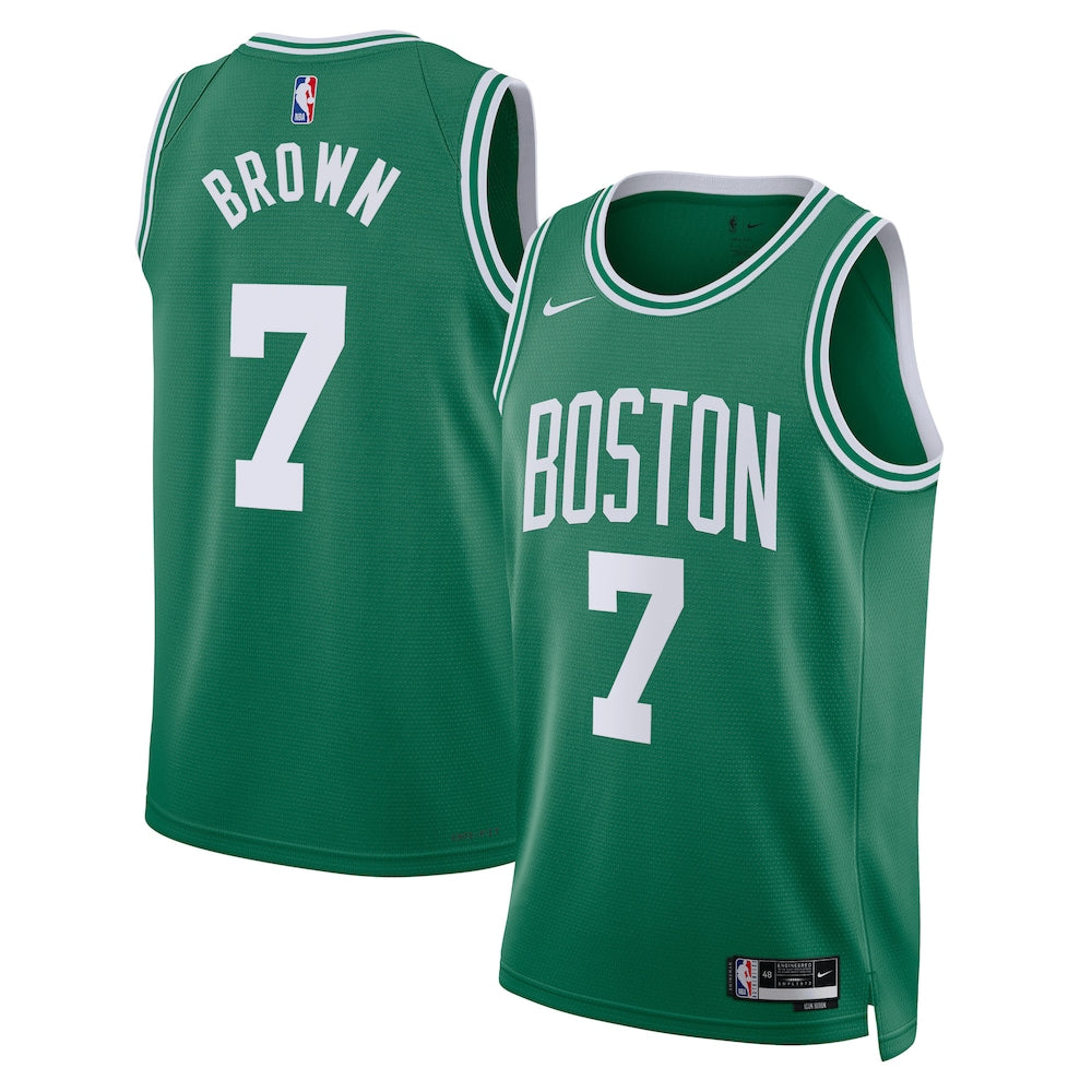 Boston Celtics Icon Edition Swingman Jersey Kelly Green Jaylen Brown Unisex | RTJ13154