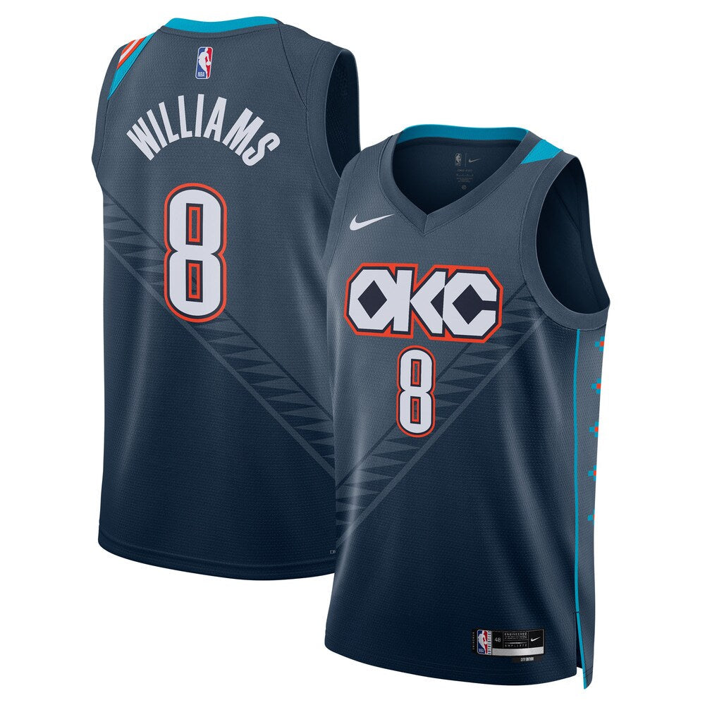Oklahoma City Thunder 202526 City Edition Swingman Jersey Gray Jalen Williams Unisex | RTJ13137