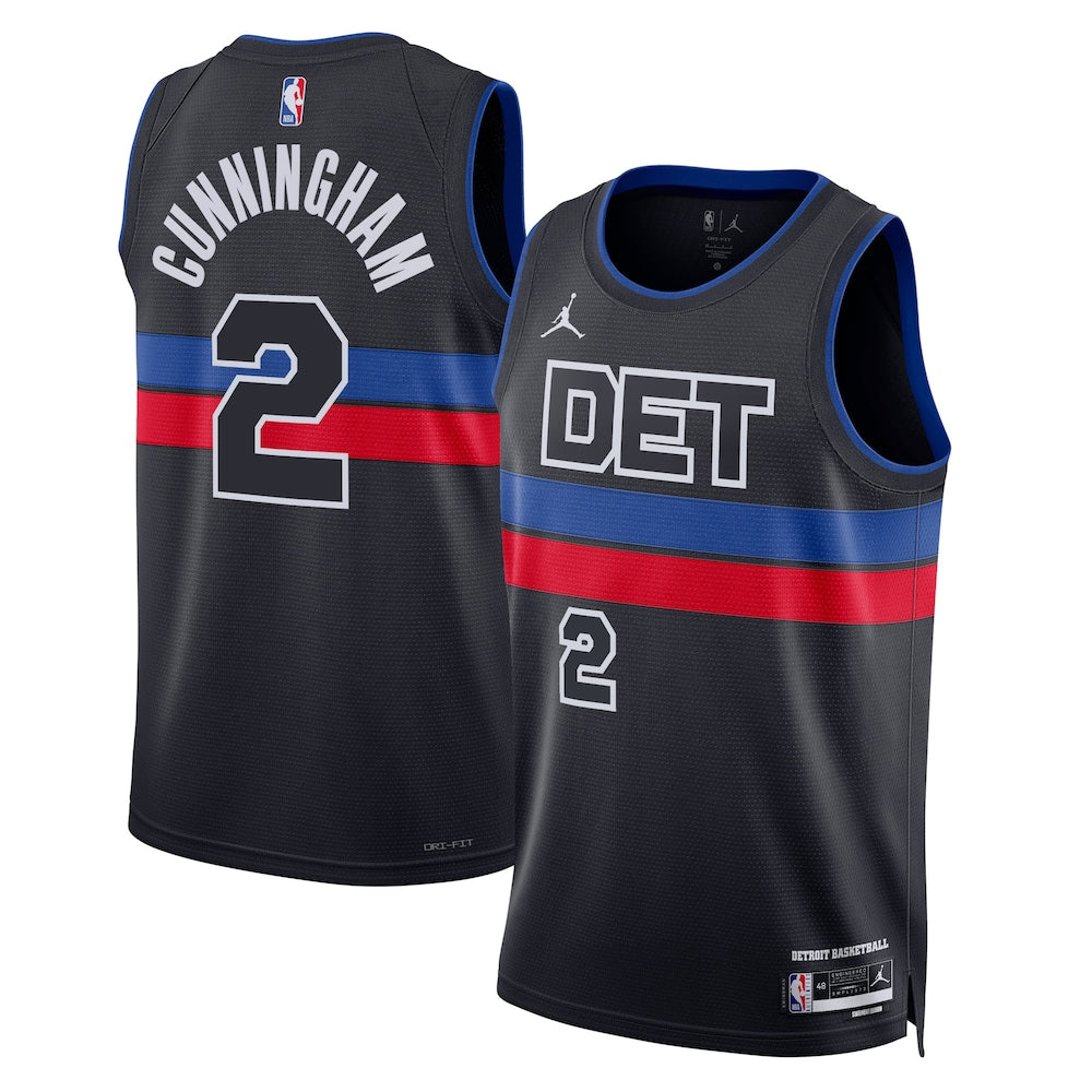 Detroit Pistons Jordan Statement Edition Swingman Jersey Blue Cade Cunningham Unisex | RTJ13136