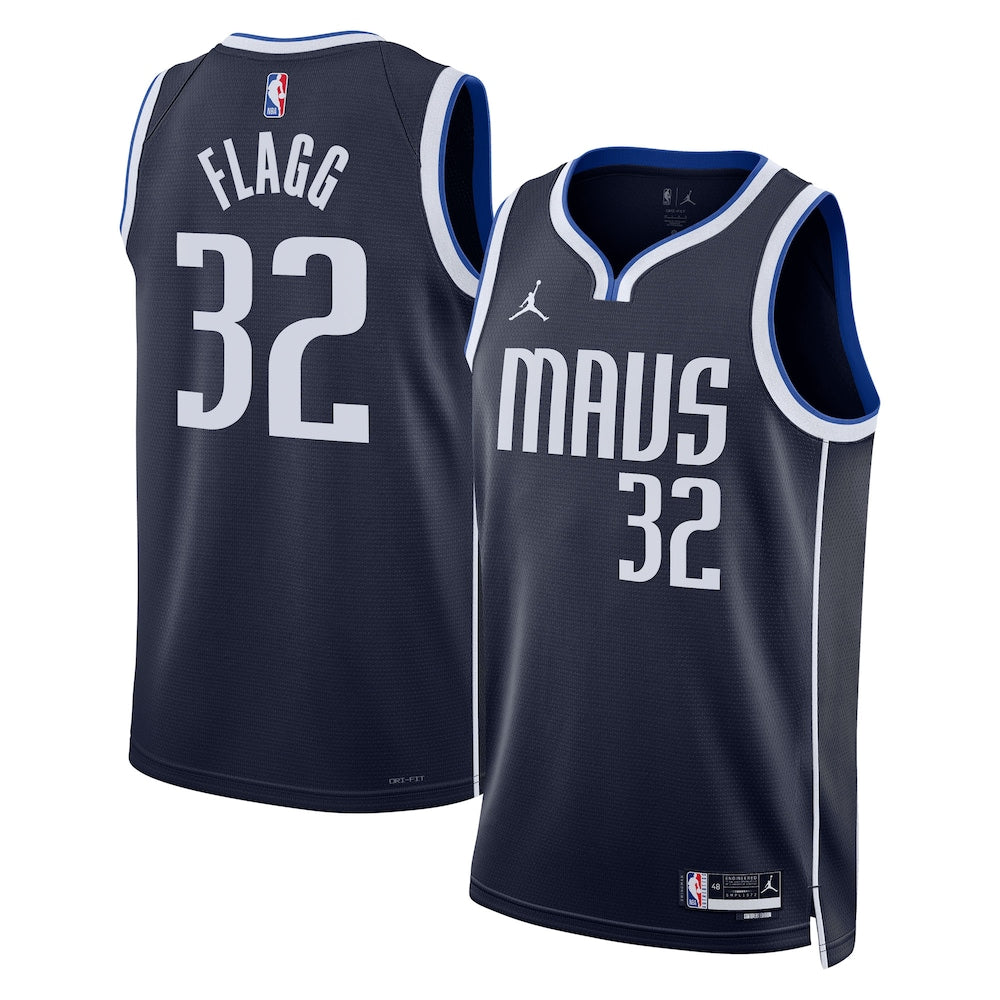 Dallas Mavericks Jordan Brand Statement Edition Swingman Jersey Nba 2025 First Round Draft Pick Navy Cooper Flagg Unisex | RTJ13114