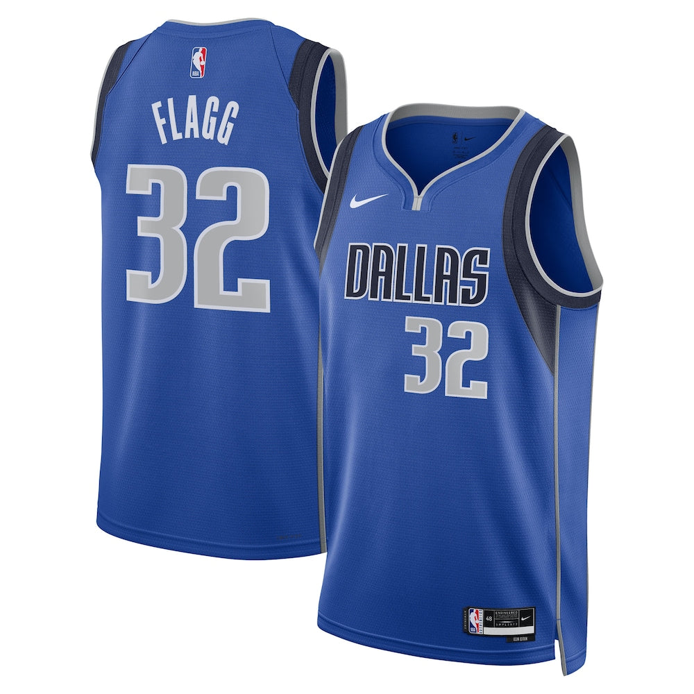 Dallas Mavericks Icon Edition Swingman Jersey Nba 2025 First Round Draft Pick Blue Cooper Flagg Unisex | RTJ13120