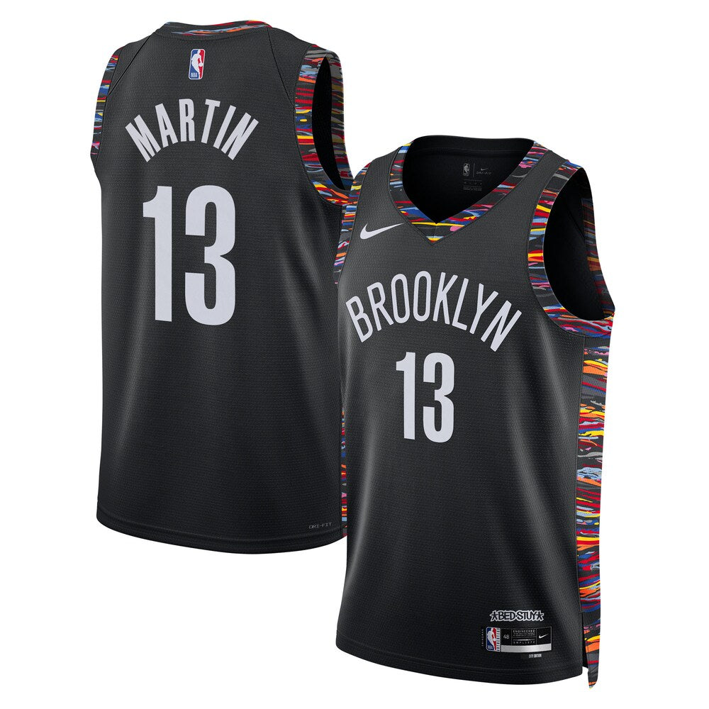 Brooklyn Nets 202526 City Edition Swingman Jersey Black Tyrese Martin Unisex | RTJ13098