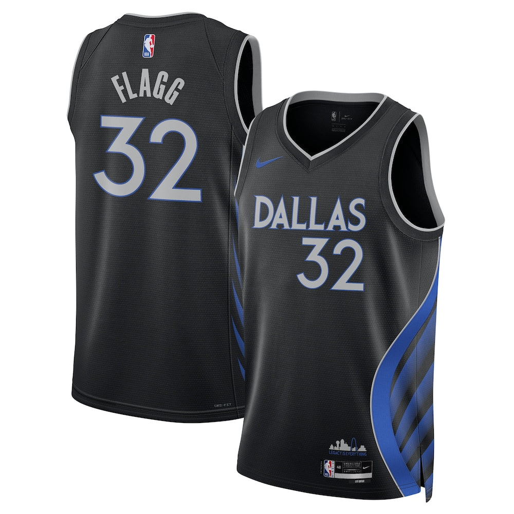 Dallas Mavericks 202526 City Edition Swingman Jersey Black Cooper Flagg Unisex | RTJ13088