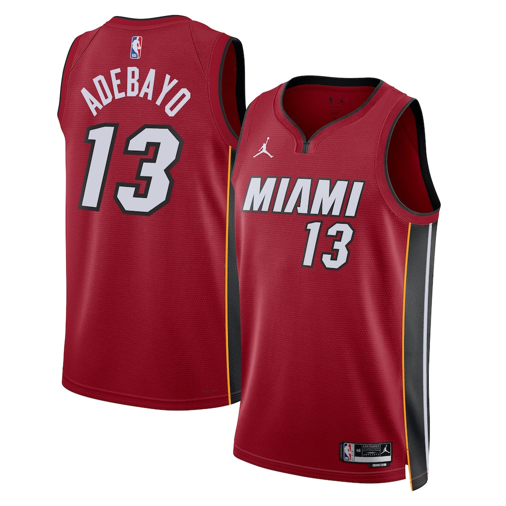 Miami Heat Jordan Statement Edition Swingman Jersey Red Bam Adebayo Unisex | RTJ13092