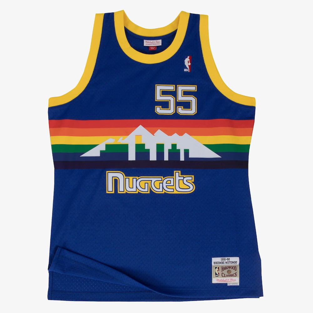 Denver Nuggets Swingman Jersey Road Dikembe Mutombo 1991 92 | RTJ13087