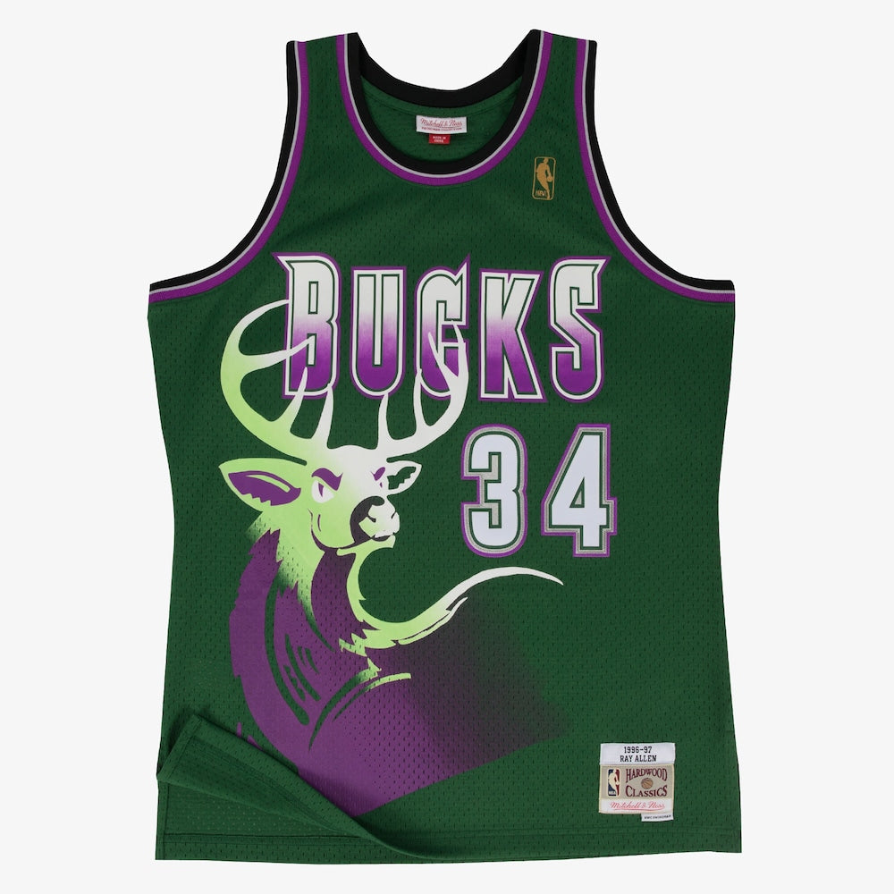 Milwaukee Bucks Swingman Jersey Alternate Ray Allen 1996 97 | RTJ13072