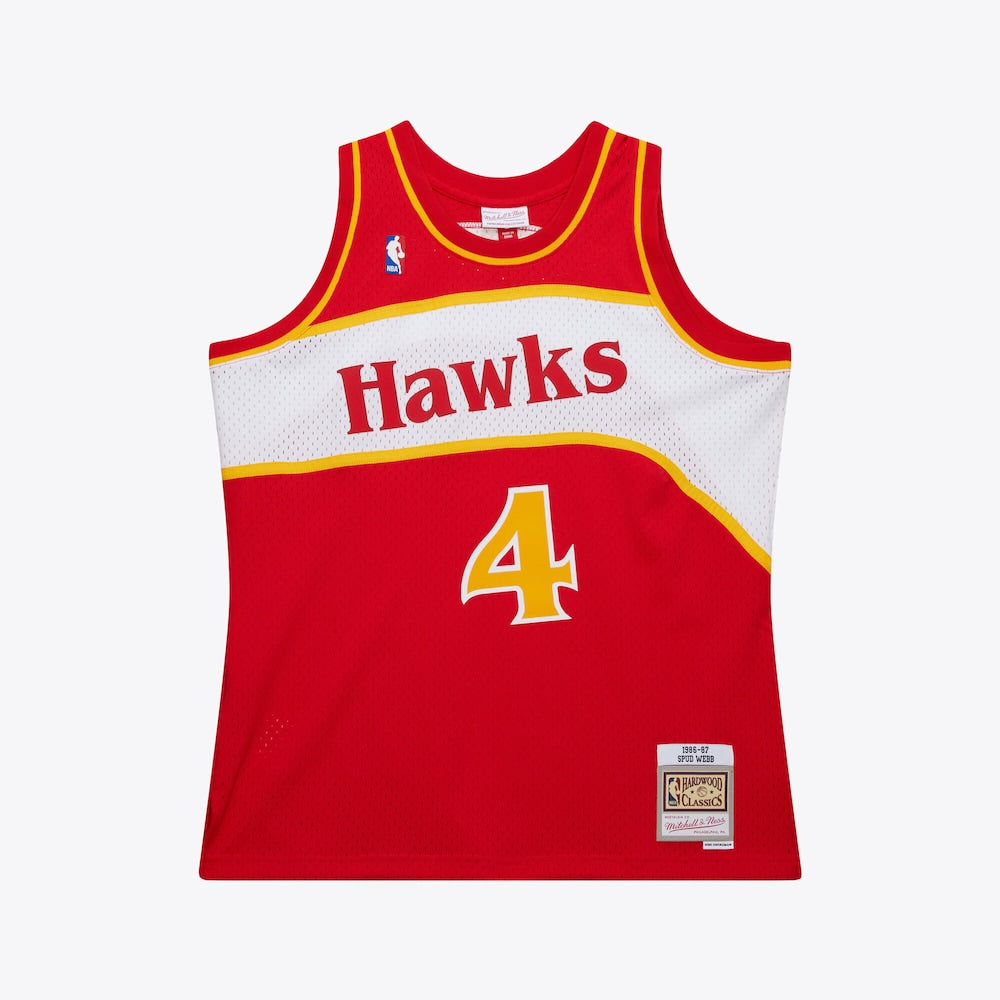 Atlanta Hawks Swingman Jersey Road Spud Webb 1986 87 | RTJ13063