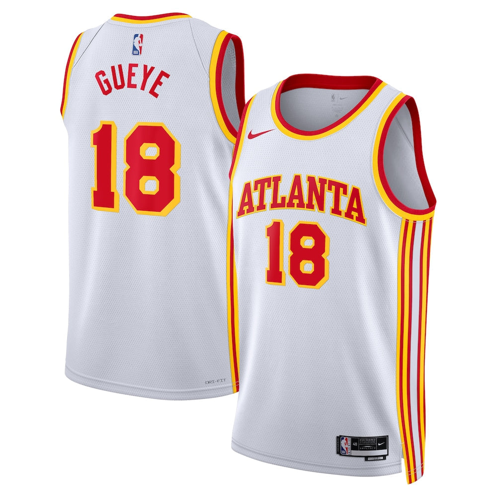 Atlanta Hawks Association Edition Swingman Jersey White Mouhamed Gueye Unisex | RTJ13048