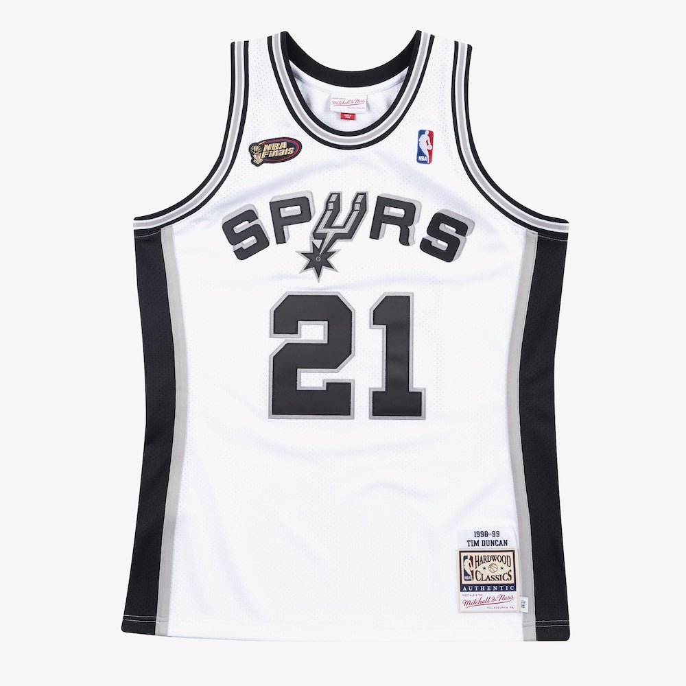 San Antonio Spurs Jersey Home Finals Tim Duncan 1998 99 | RTJ13054