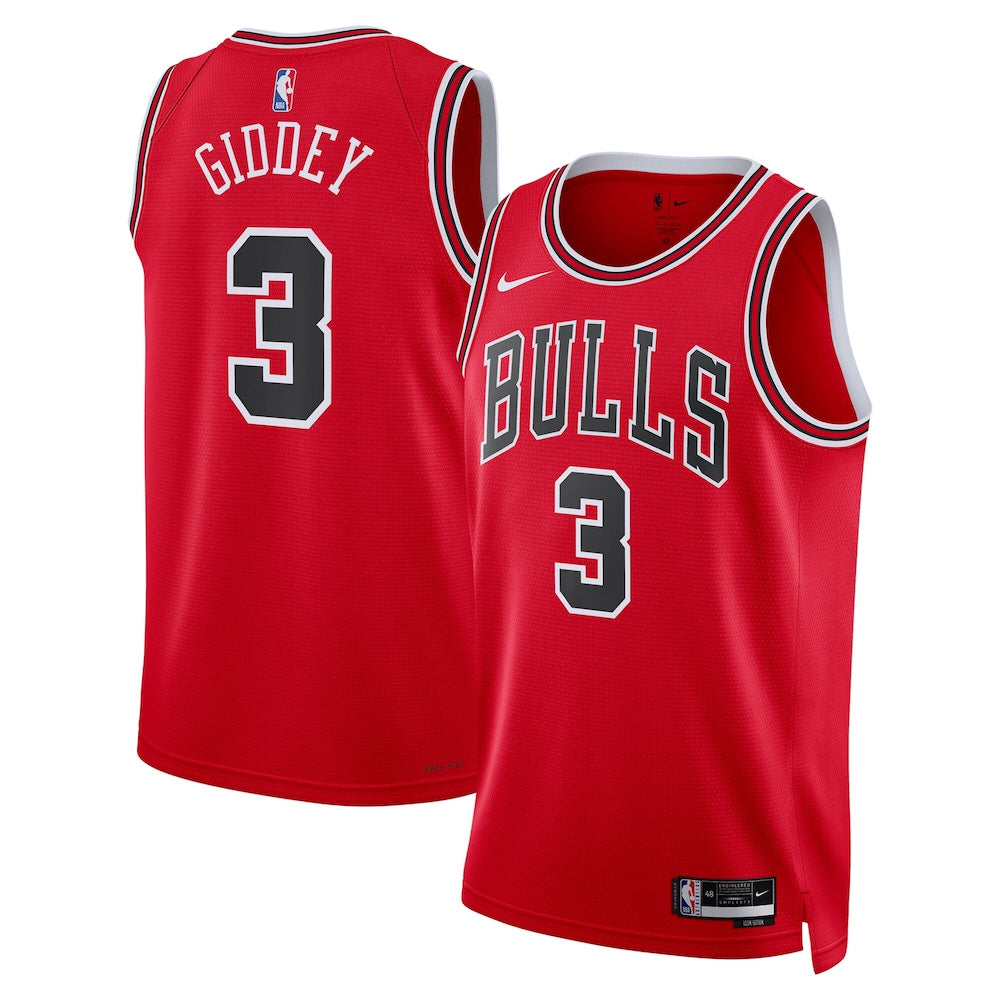 Chicago Bulls Icon Swingman Jersey Giddey 3 Unisex | RTJ13029