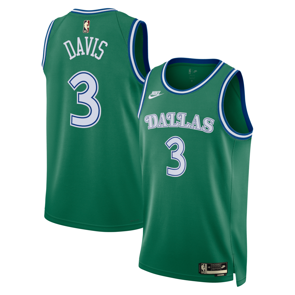 Dallas Mavericks Classic Edition Jersey Green Anthony Davis Unisex | Stitched Jersey RTJS 12131
