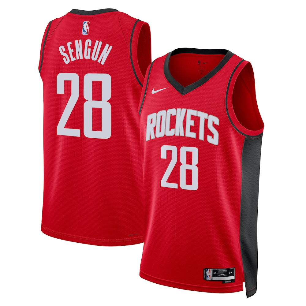 Houston Rockets Icon Edition Swingman Jersey Red Alperen Sengun Unisex | Stitched Jersey RTJS 12120
