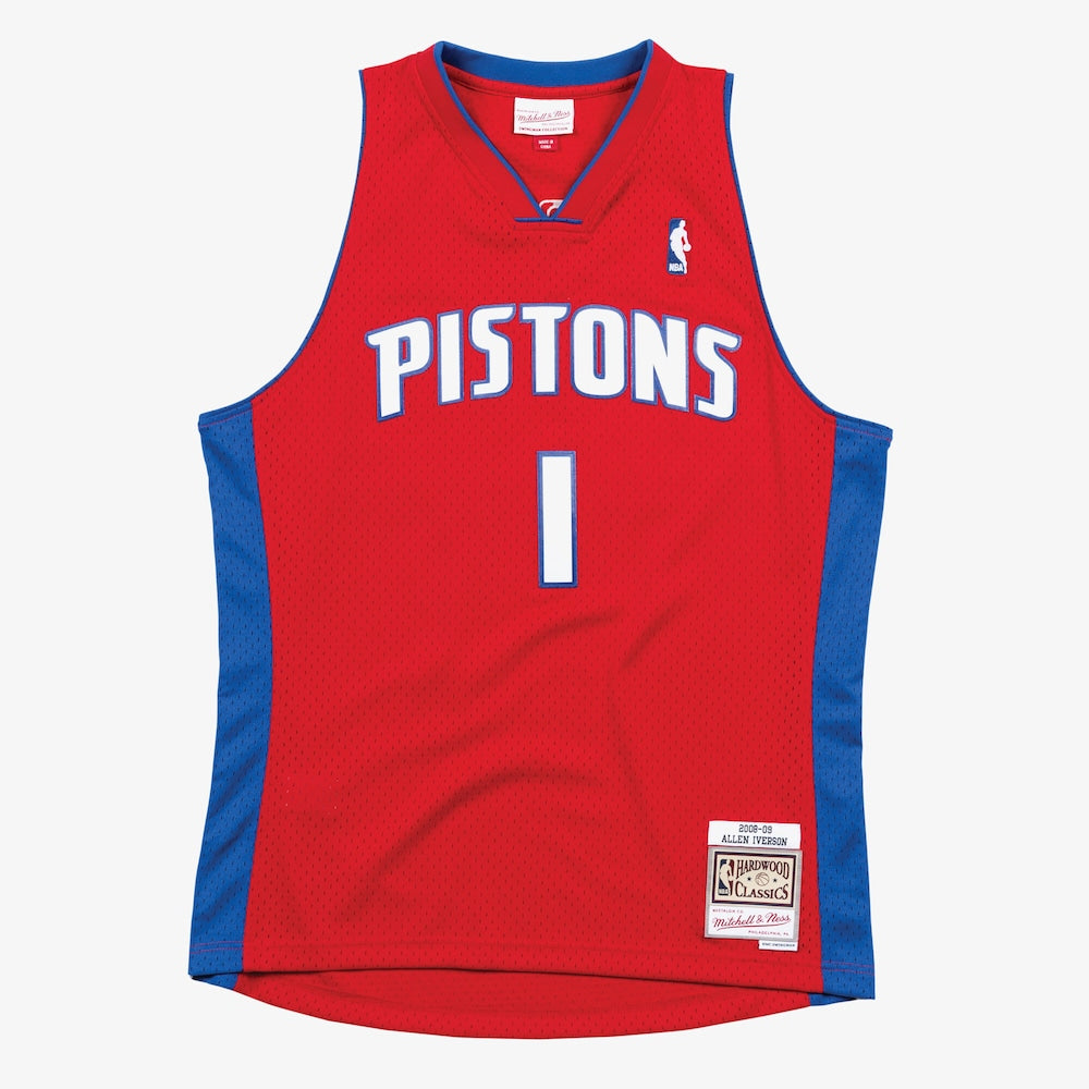 Detroit Pistons Swingman Jersey Allen Iverson 2008 09 | Stitched Jersey RTJS 12057
