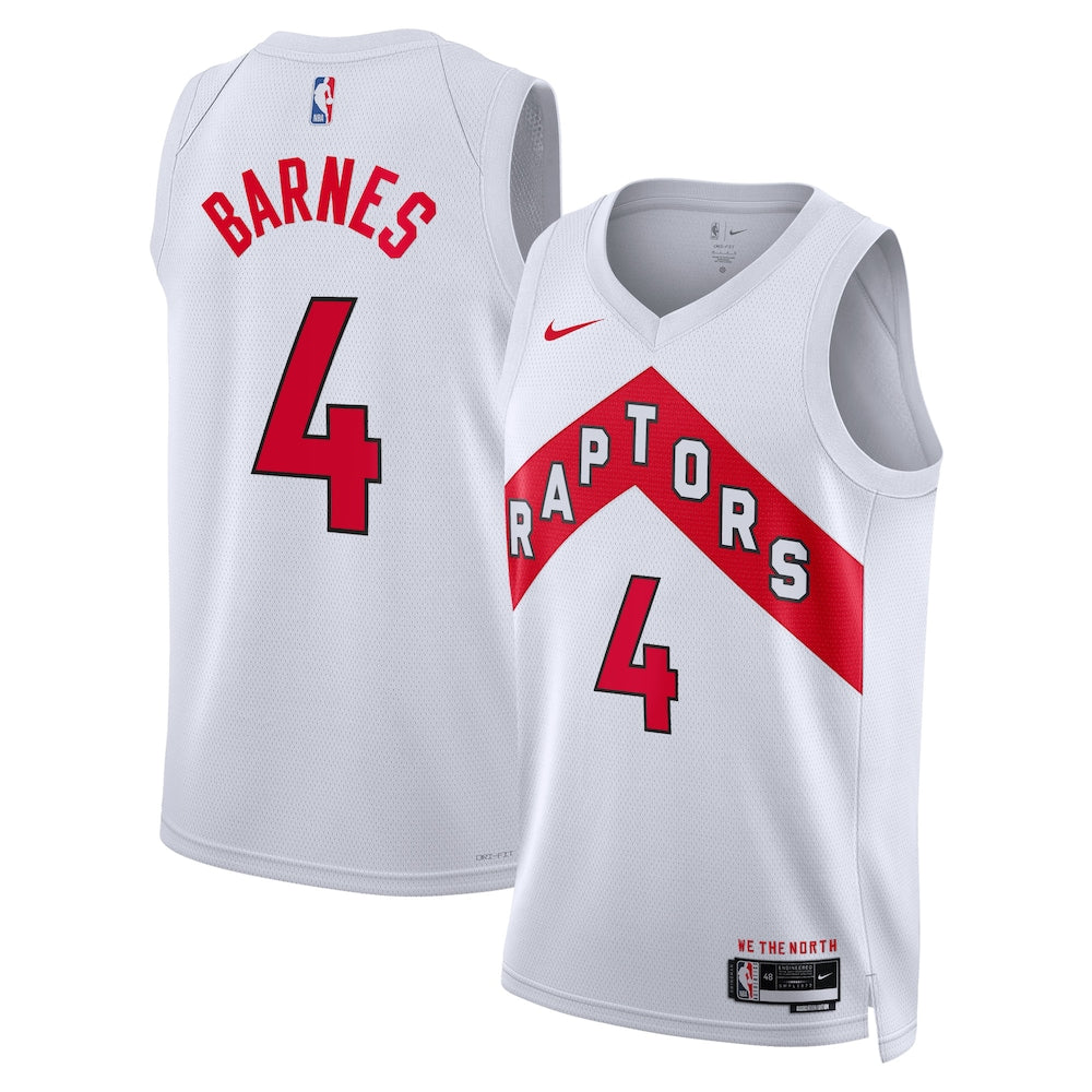 Toronto Raptors Association Edition Swingman Jersey White Scottie Barnes Unisex | Stitched Jersey RTJS 12074