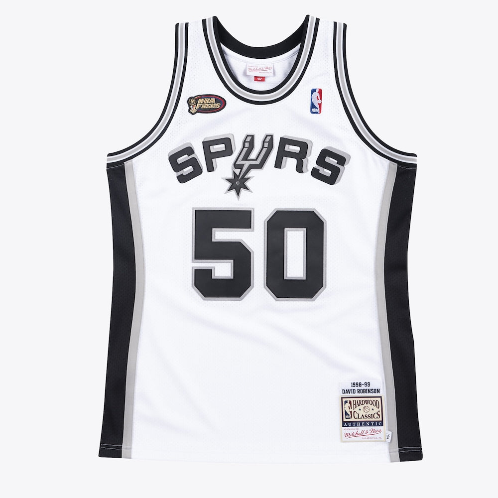 San Antonio Spurs Jersey Home Finals David Robinson 1998 99 | Stitched Jersey RTJS 12051