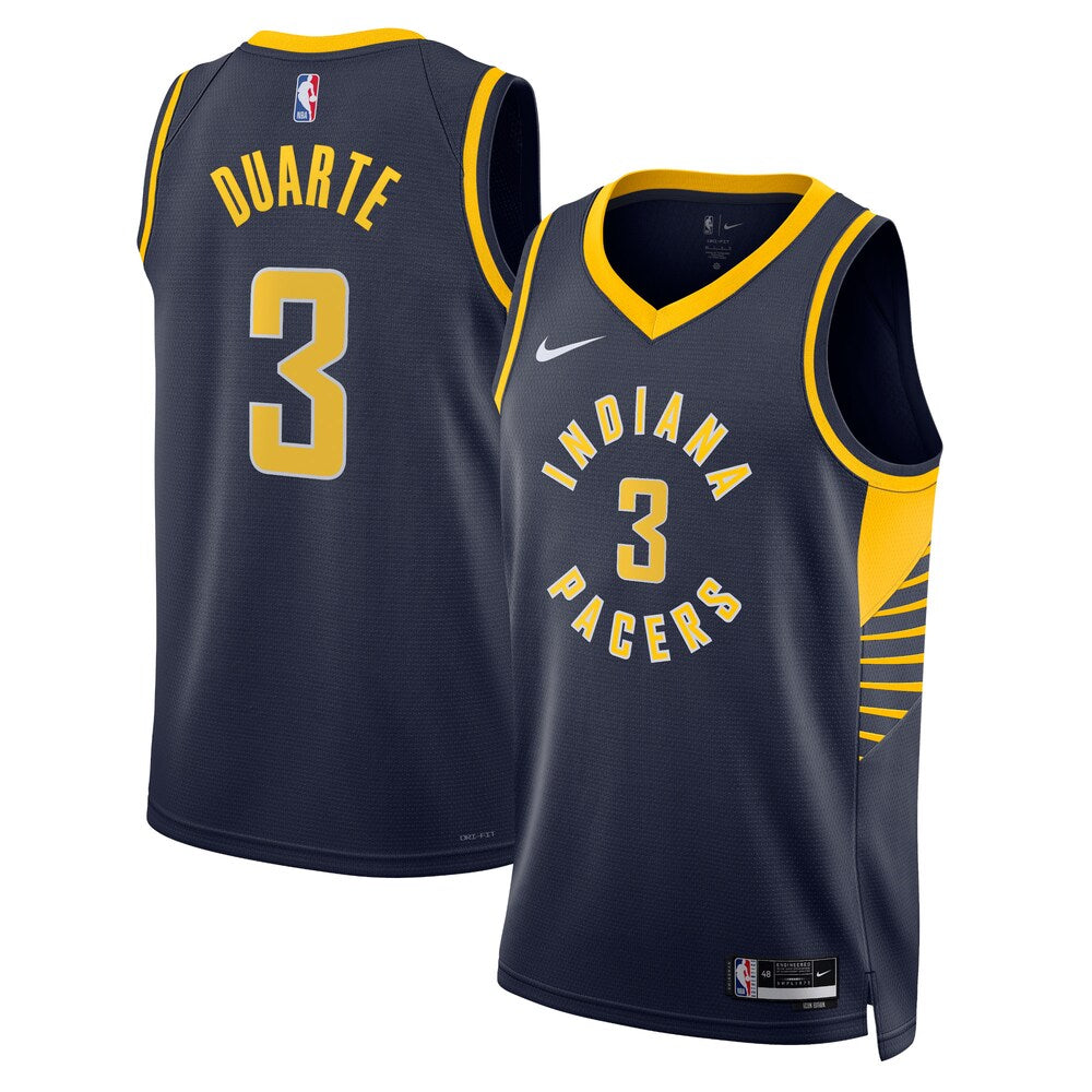 Indiana Pacers Icon Edition Swingman Jersey Navy Tyrese Haliburton Unisex | Stitched Jersey RTJS 12050
