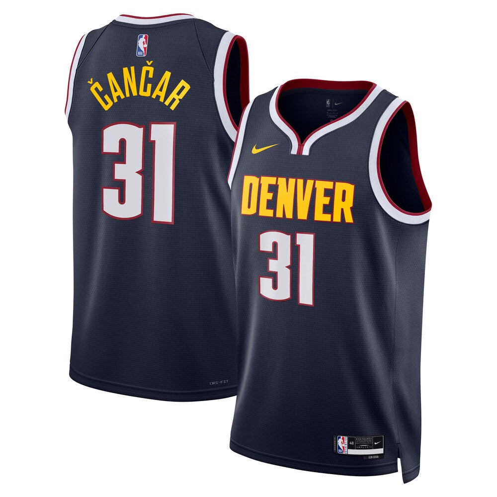 Denver Nuggets Icon Edition Swingman Jersey Navy Vlatko Anar Unisex | Stitched Jersey RTJS 12047