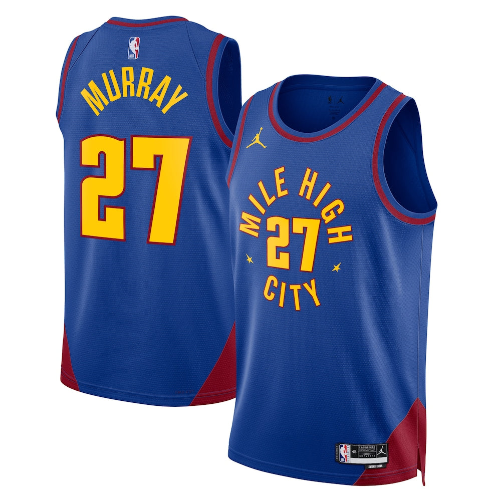 Denver Nuggets Jordan Statement Edition Swingman Jersey Blue Jamal Murray Unisex | Stitched Jersey RTJS 12040