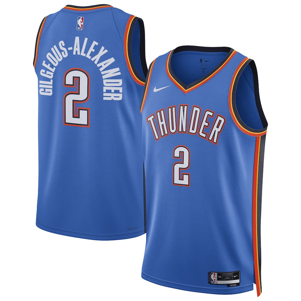 Oklahoma City Thunder Replica Icon Swingman Jersey Gilgeous Alexander Unisex | Stitched Jersey RTJS 12046