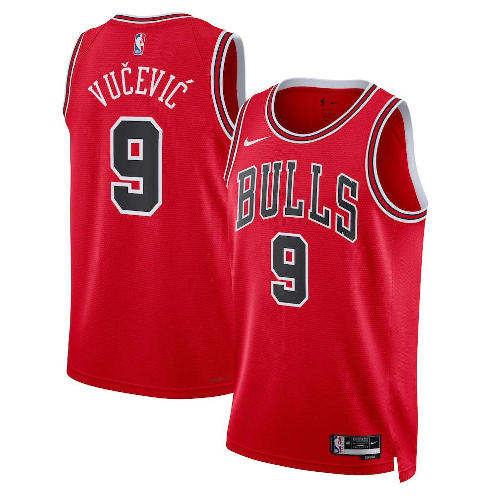 Chicago Bulls Icon Edition Swingman Jersey Red Nikola Vuevi Unisex | Stitched Jersey RTJS 12044