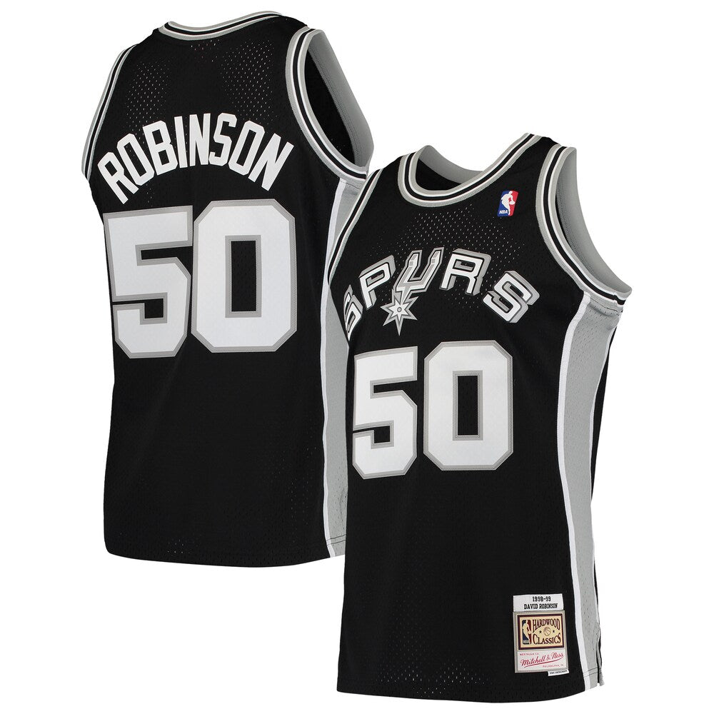 David Robinson Black San Antonio Spurs Hardwood Classics 1998 99 Swingman Jersey | Stitched Jersey RTJS 12042