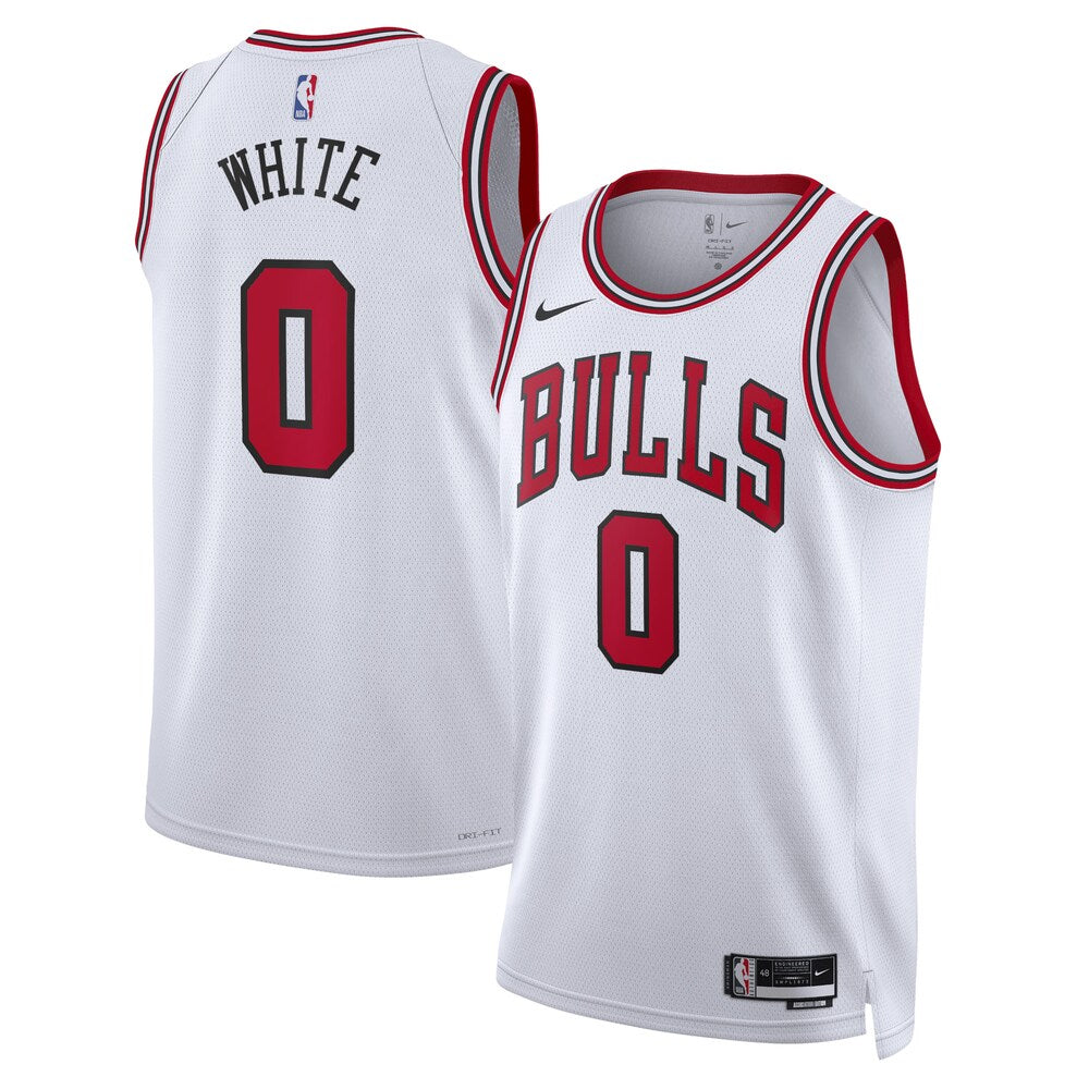 Chicago Bulls Association Edition Swingman Jersey White Coby White Unisex | Stitched Jersey RTJS 12041