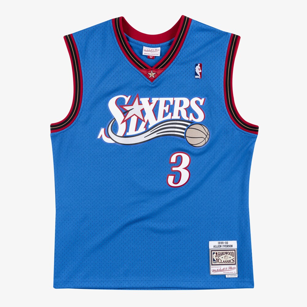 Philadelphia 76Ers Swingman Jersey Alternate Allen Iverson 1999 00 | Stitched Jersey RTJS 12027