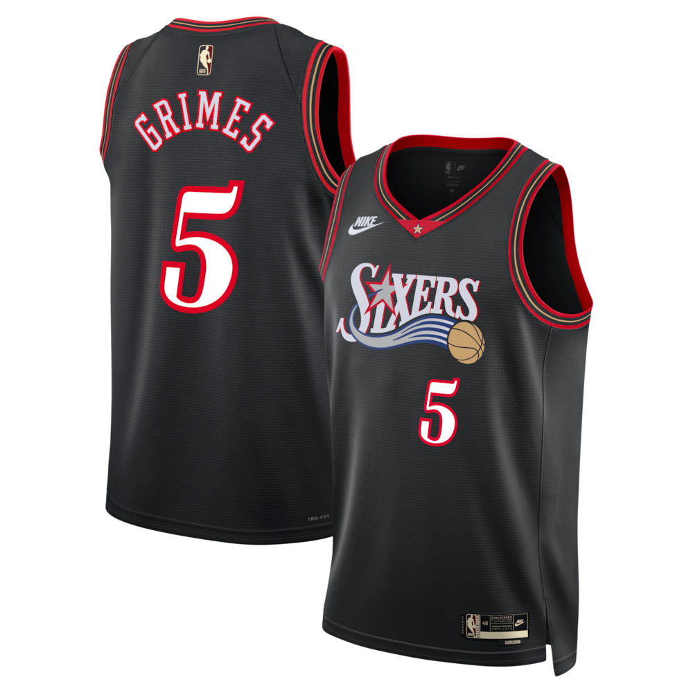Philadelphia 76Ers Classic Edition Jersey Black Quentin Grimes Unisex | Stitched Jersey RTJS 12026