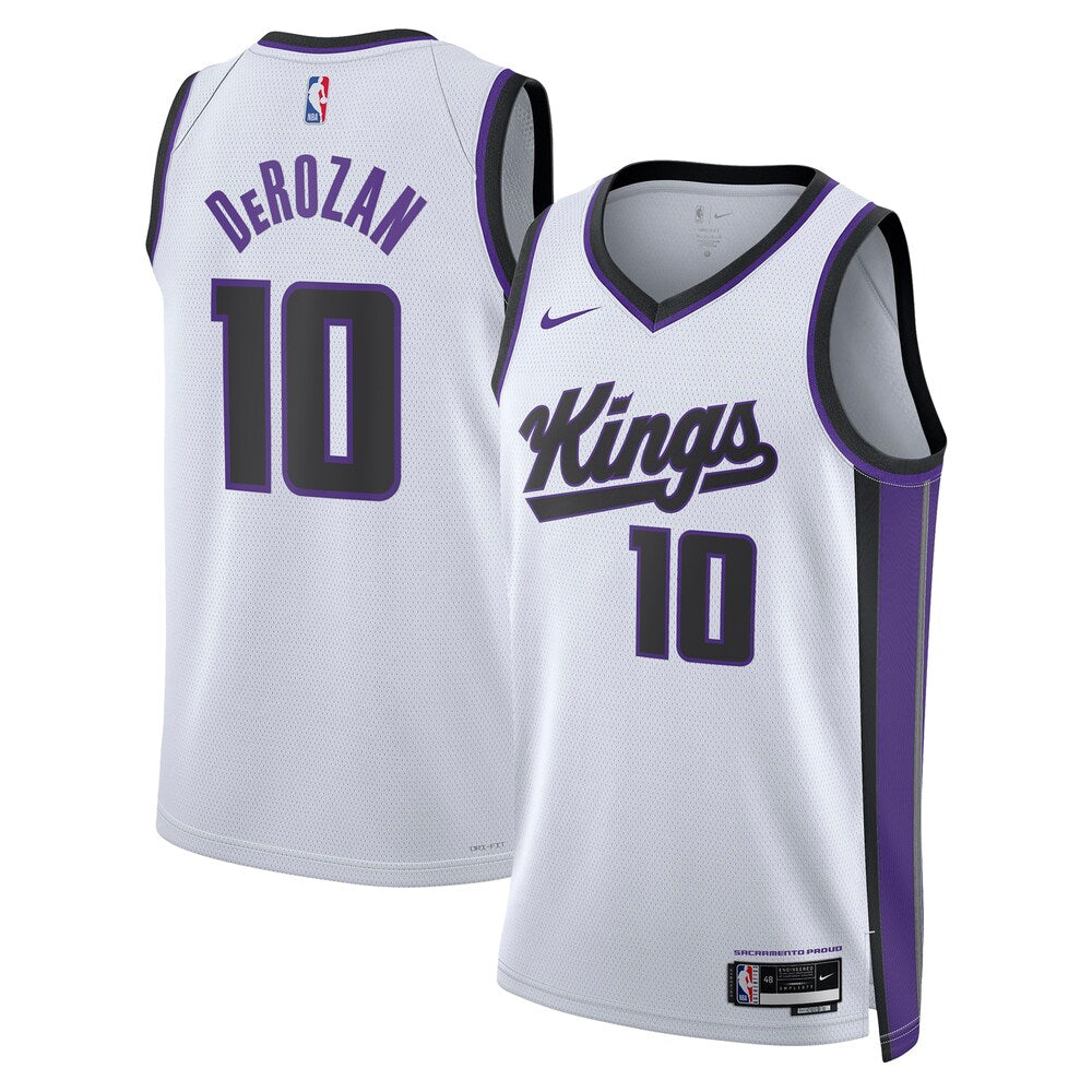 Sacramento Kings Association Edition Swingman Jersey White Demar Derozan Unisex | Stitched Jersey RTJS 12025