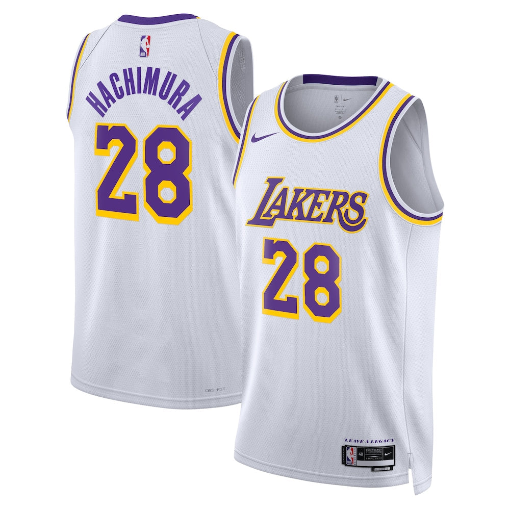 Los Angeles Lakers Association Edition Swingman Jersey White Rui Hachimura Unisex | Stitched Jersey RTJS 12018