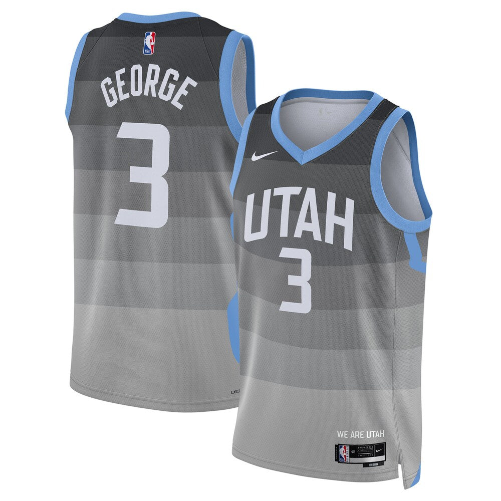 Utah Jazz 2025-26 City Edition Swingman Jersey Gray Keyonte George Unisex | Stitched Jersey RTJS 12001