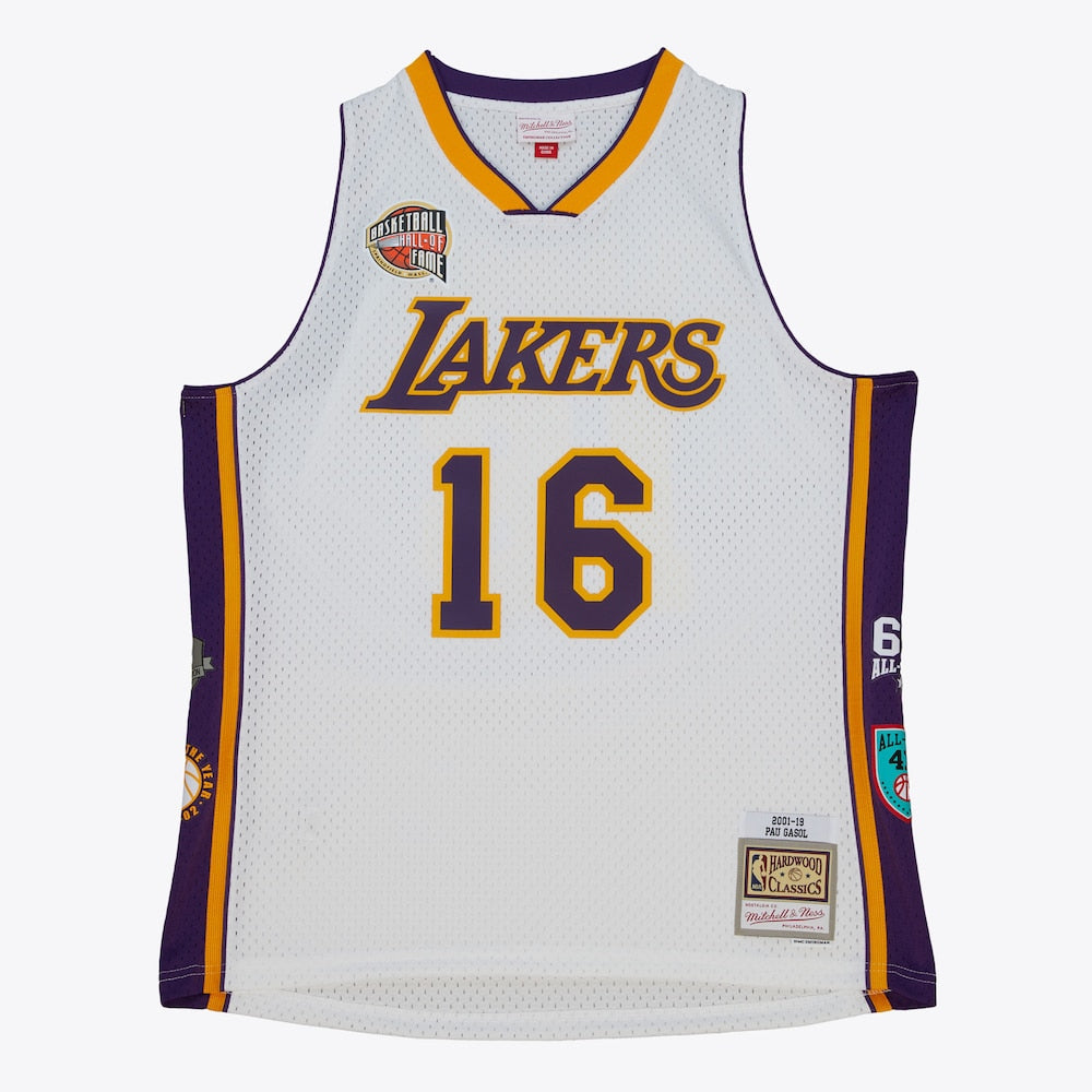 Los Angeles Lakers Hof Swingman Jersey Pau Gasol 1 | Stitched Jersey RTJS 11997