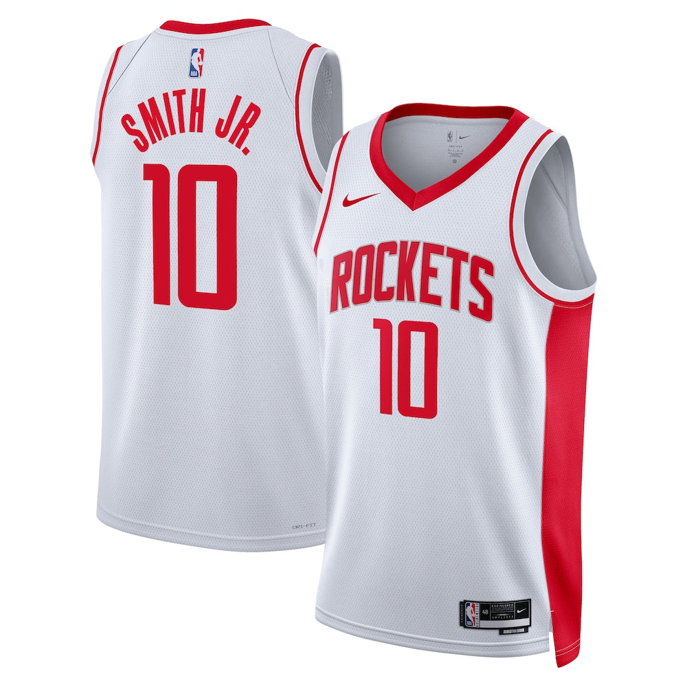 Houston Rockets Association Edition Swingman Jersey White Jabari Smith Jr Unisex | Stitched Jersey RTJS 11994