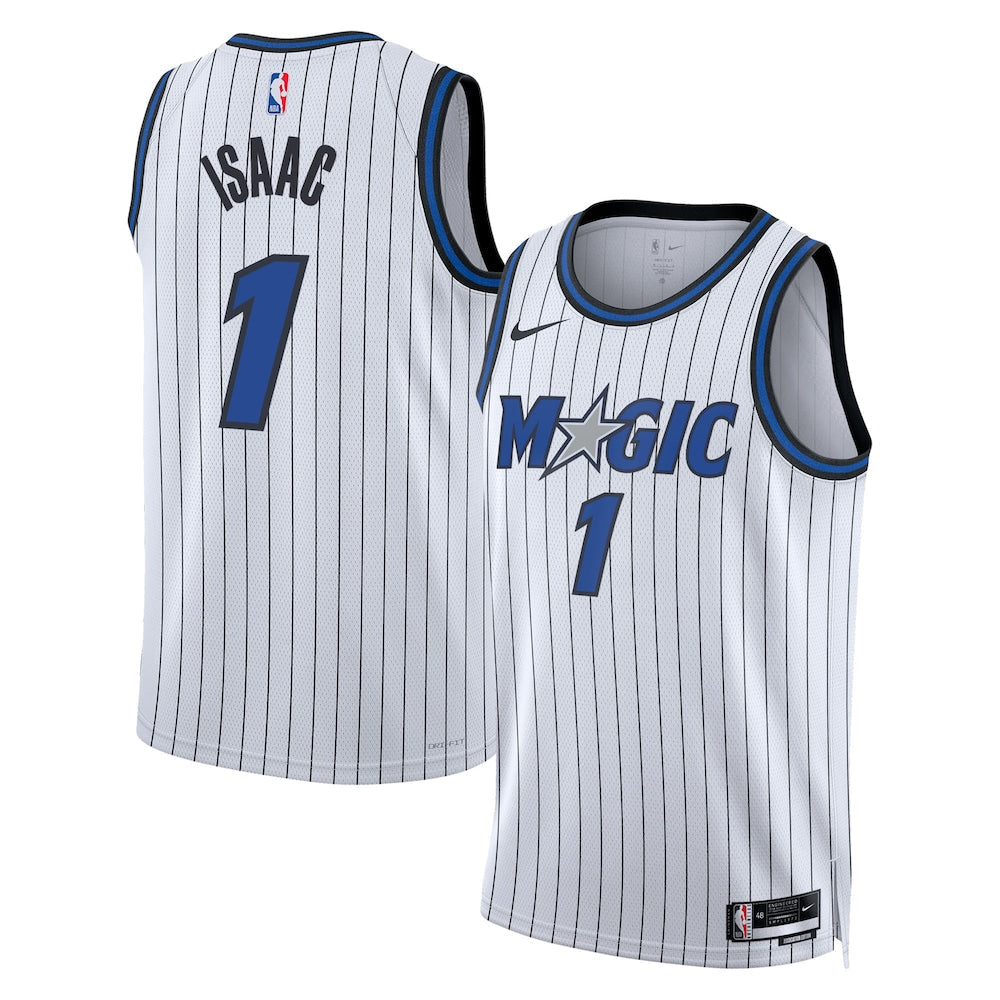 Orlando Magic Replica Association Edition Swingman Jersey White Jonathan Isaac Unisex | Stitched Jersey RTJS 11965