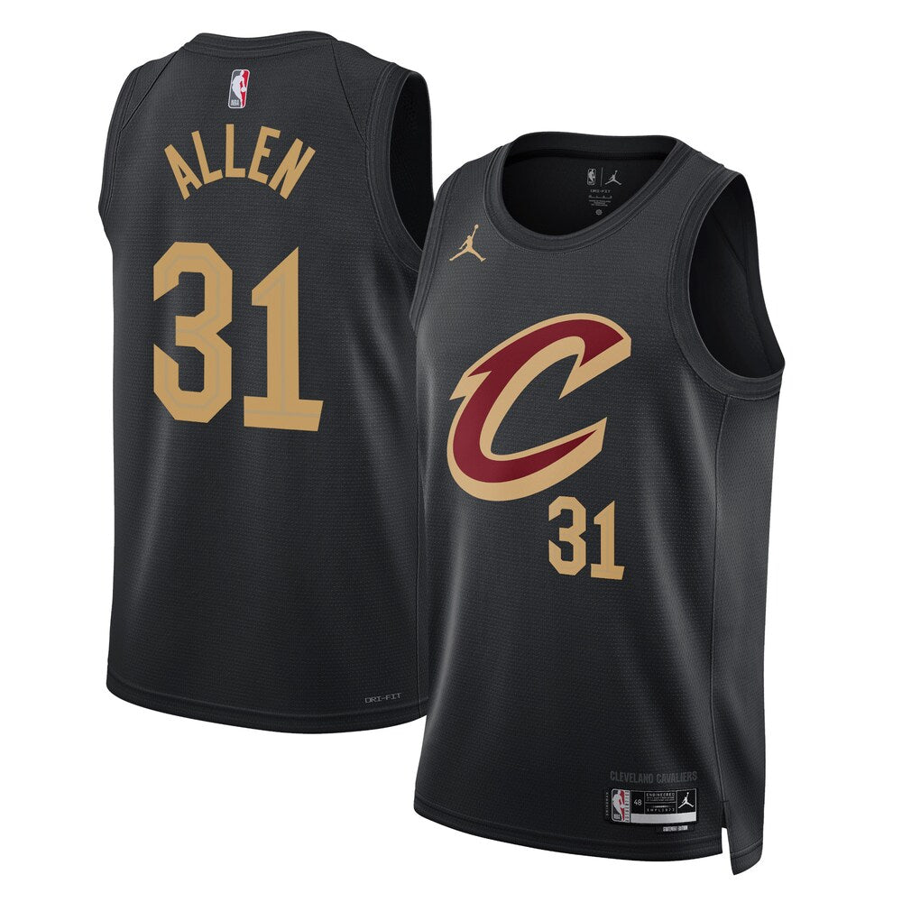 Cleveland Cavaliers Jordan Statement Edition Swingman Jersey Black Jarrett Allen Unisex | Stitched Jersey RTJS 11978