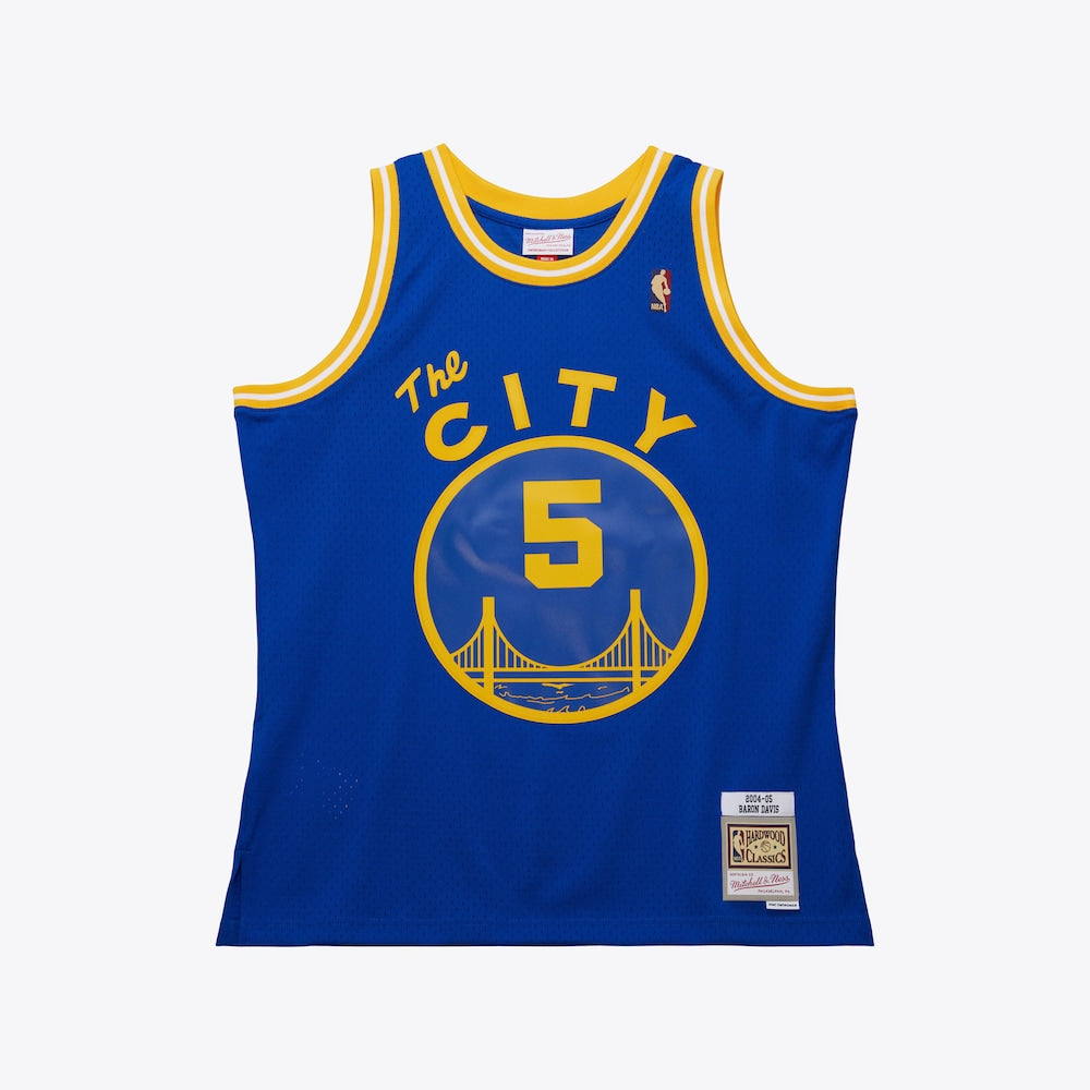 Golden State Warriors Swingman Jersey 2004 Baron Davis | Stitched Jersey RTJS 11954