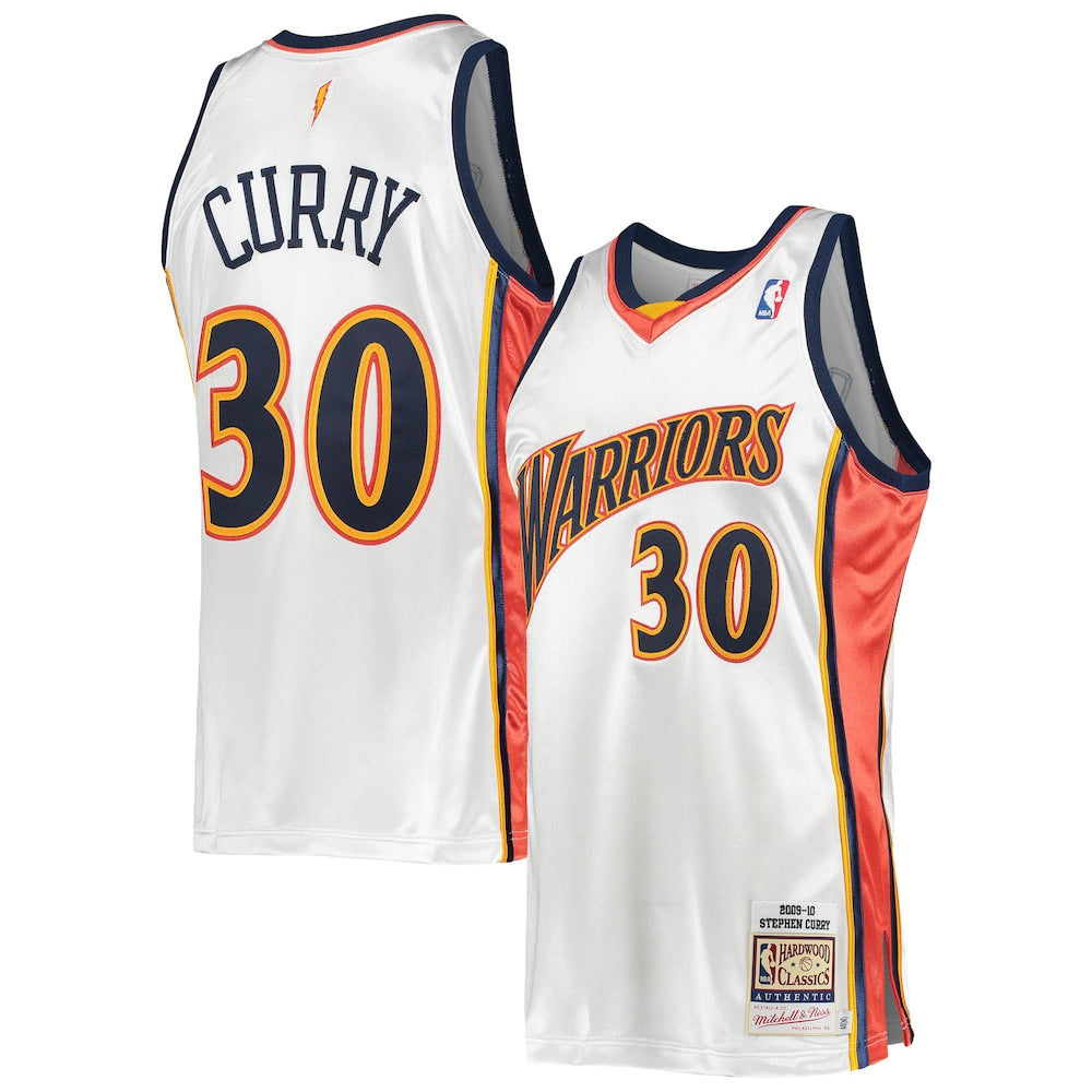 Stephen Curry White Golden State Warriors 200910 Hardwood Classics Jersey | Stitched Jersey RTJS 11928