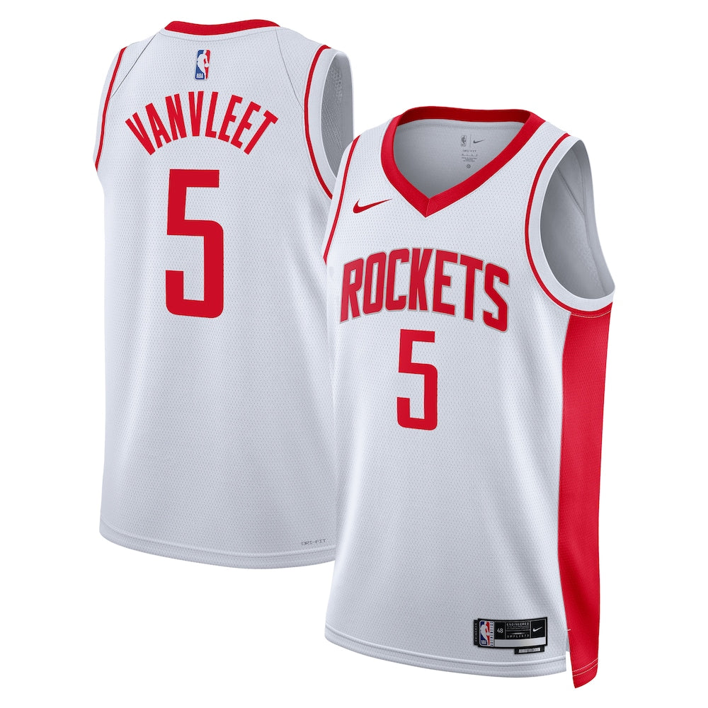 Houston Rockets Association Edition Swingman Jersey White Fred Vanvleet Unisex | Stitched Jersey RTJS 11926