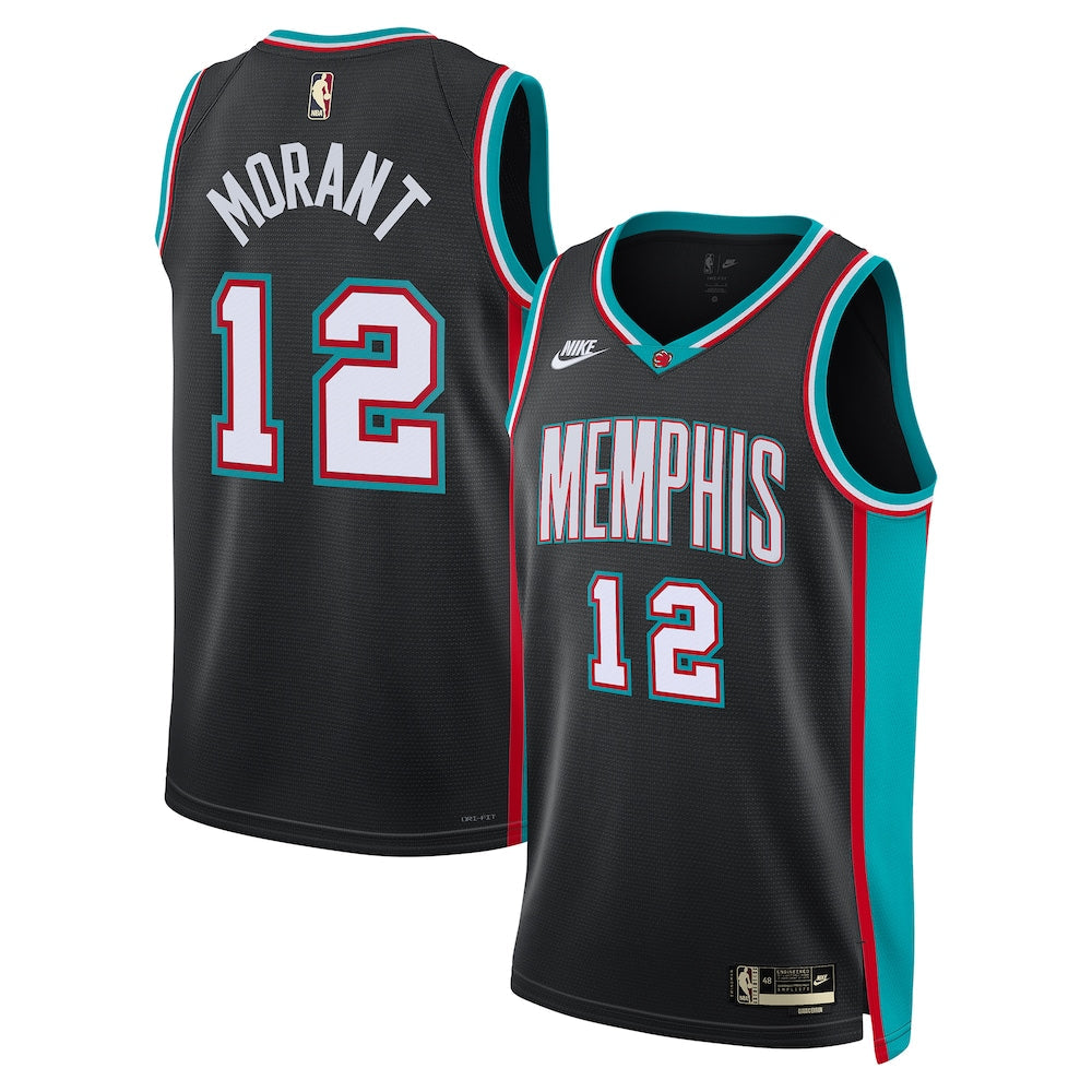 Memphis Grizzlies Classic Edition Jersey Black Ja Morant Unisex | Stitched Jersey RTJS 11925
