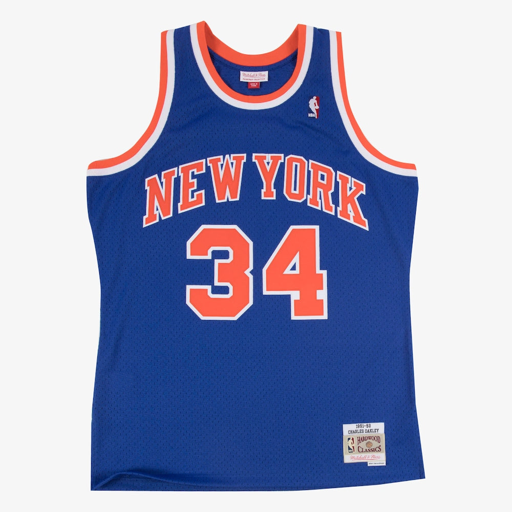 New York Knicks Swingman Jersey Road Charles Oakley 1991 92 | Stitched Jersey RTJS 11919