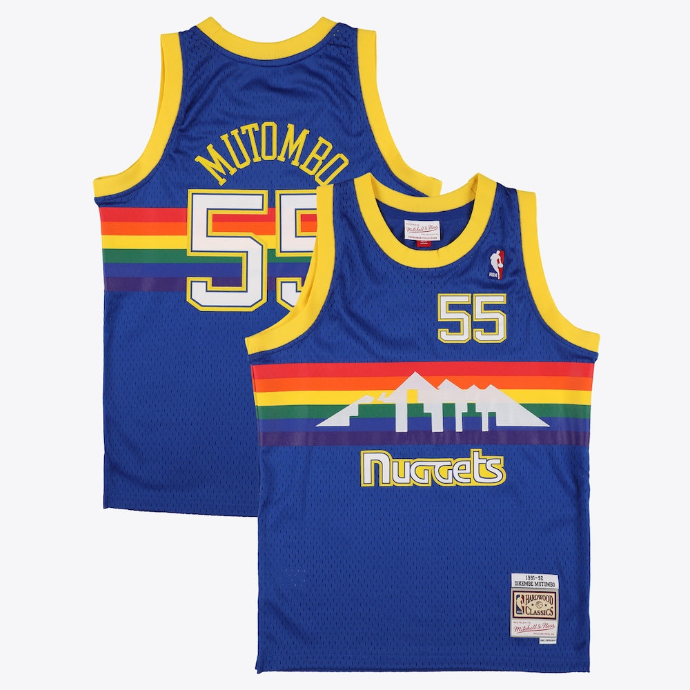 Denver Nuggets Road Swingman Jersey Dikembe Mutombo Mens | Stitched Jersey RTJS 11910