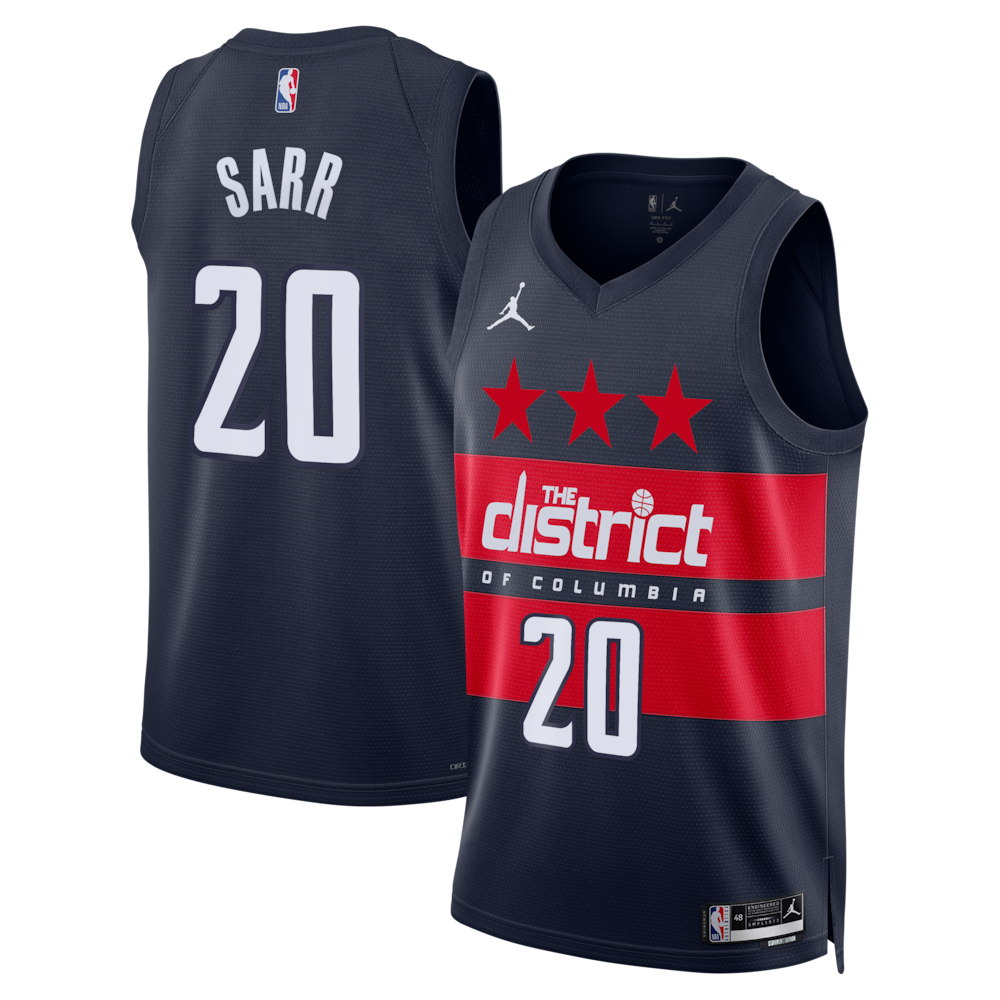 Washington Wizards Jordan Brand Statement Edition Swingman Jersey Navy Alex Sarr Mens | Stitched Jersey RTJS 11908