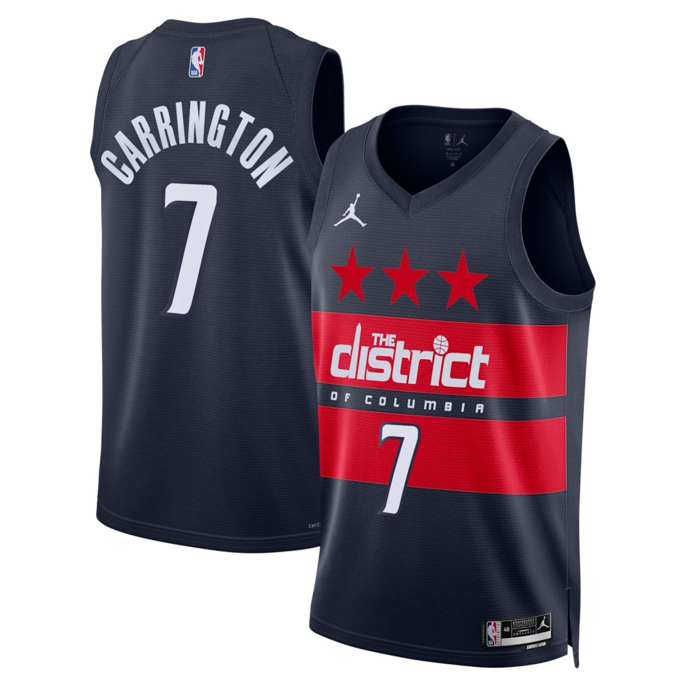 Washington Wizards Jordan Brand Statement Edition Swingman Jersey Navy Bub Carrington Mens | Stitched Jersey RTJS 11880
