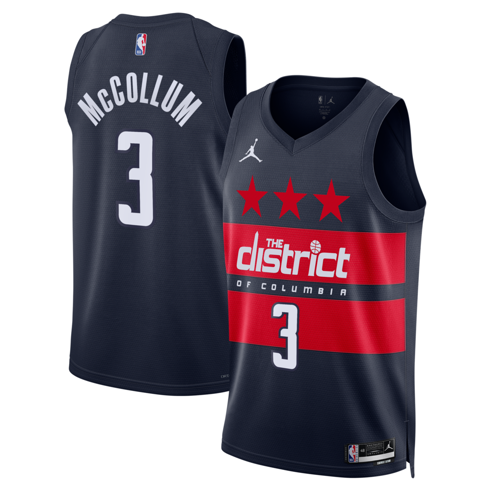 Washington Wizards Jordan Brand Statement Edition Swingman Jersey Navy Cj Mccollum Mens | Stitched Jersey RTJS 11865