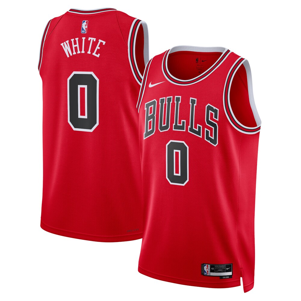 Chicago Bulls Icon Edition Swingman Jersey Red Coby White Unisex | Stitched Jersey RTJS 11874