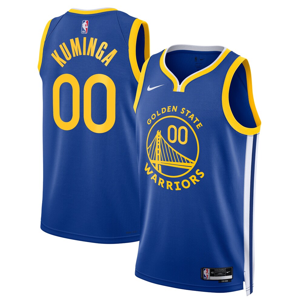 Golden State Warriors Icon Edition Swingman Jersey Royal Jonathan Kuminga Unisex | Stitched Jersey RTJS 11856
