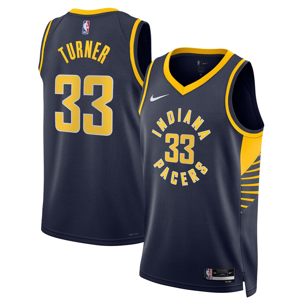 Indiana Pacers Icon Edition Swingman Jersey Navy Myles Turner Unisex | Stitched Jersey RTJS 11850