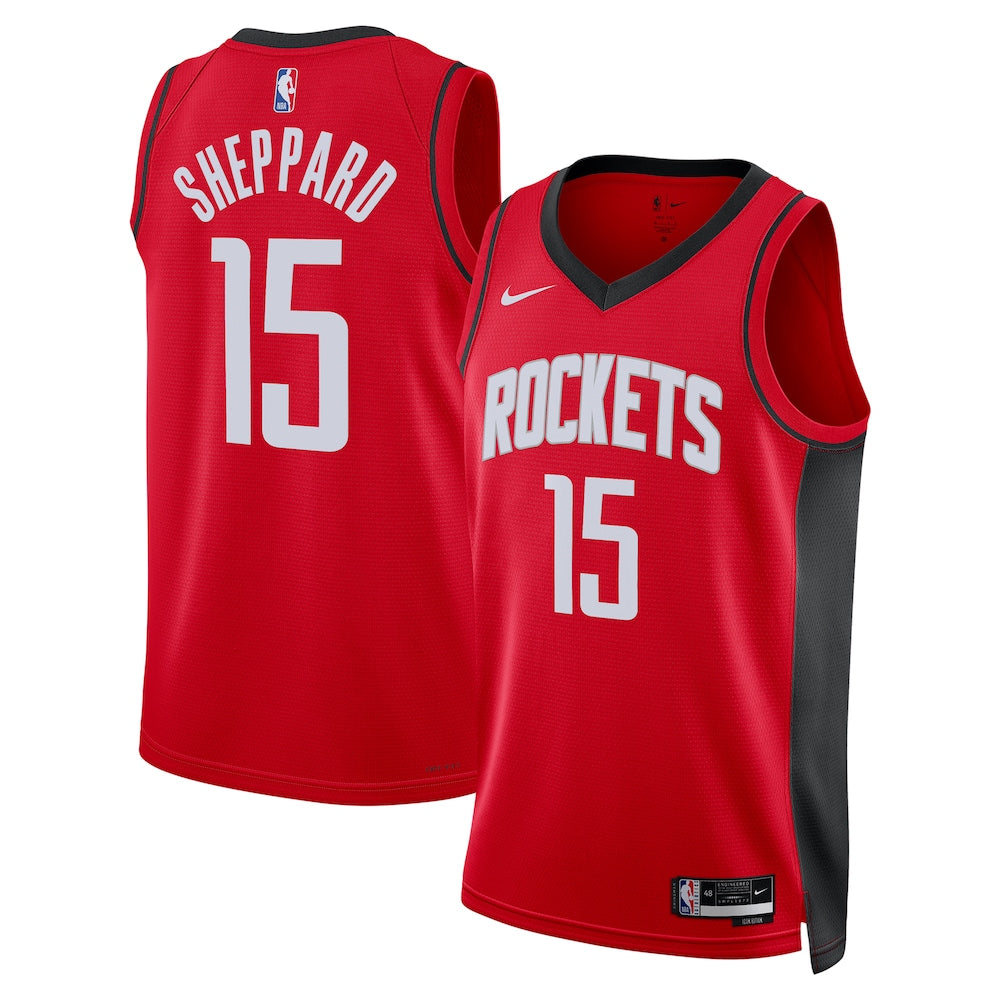 Houston Rockets Icon Swingman Jersey Red Reed Sheppard Unisex | Stitched Jersey RTJS 11845